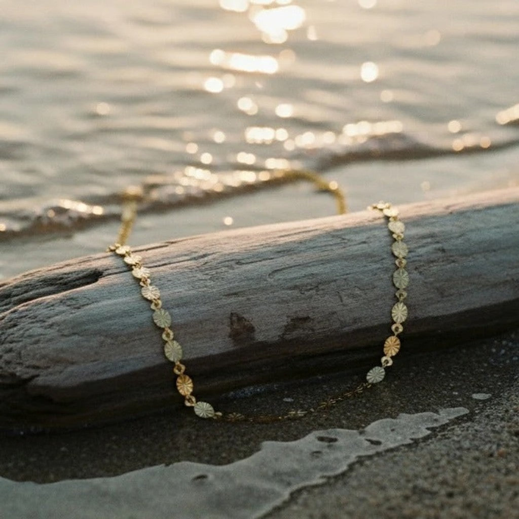 muun studios Burst Dot Halskæde - 18K Guldbelagt Necklace