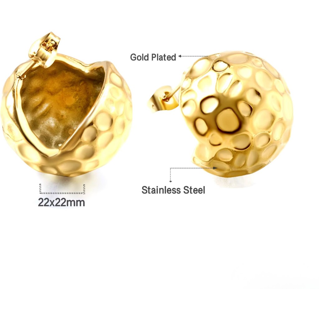 muun studios Merkur planet Earrings - 18K Gold Plated Earring