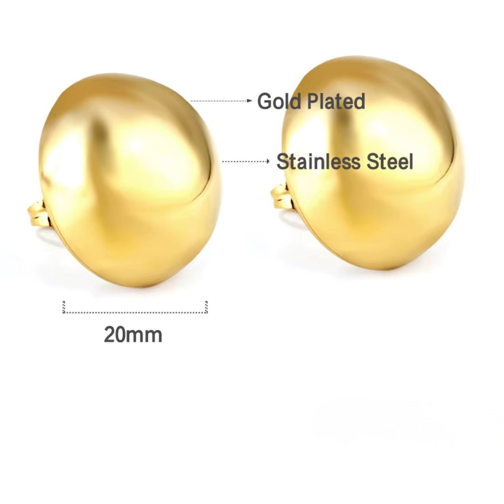 muun studios Sia bold Earrings - Large - 18K Gold Plated Earring