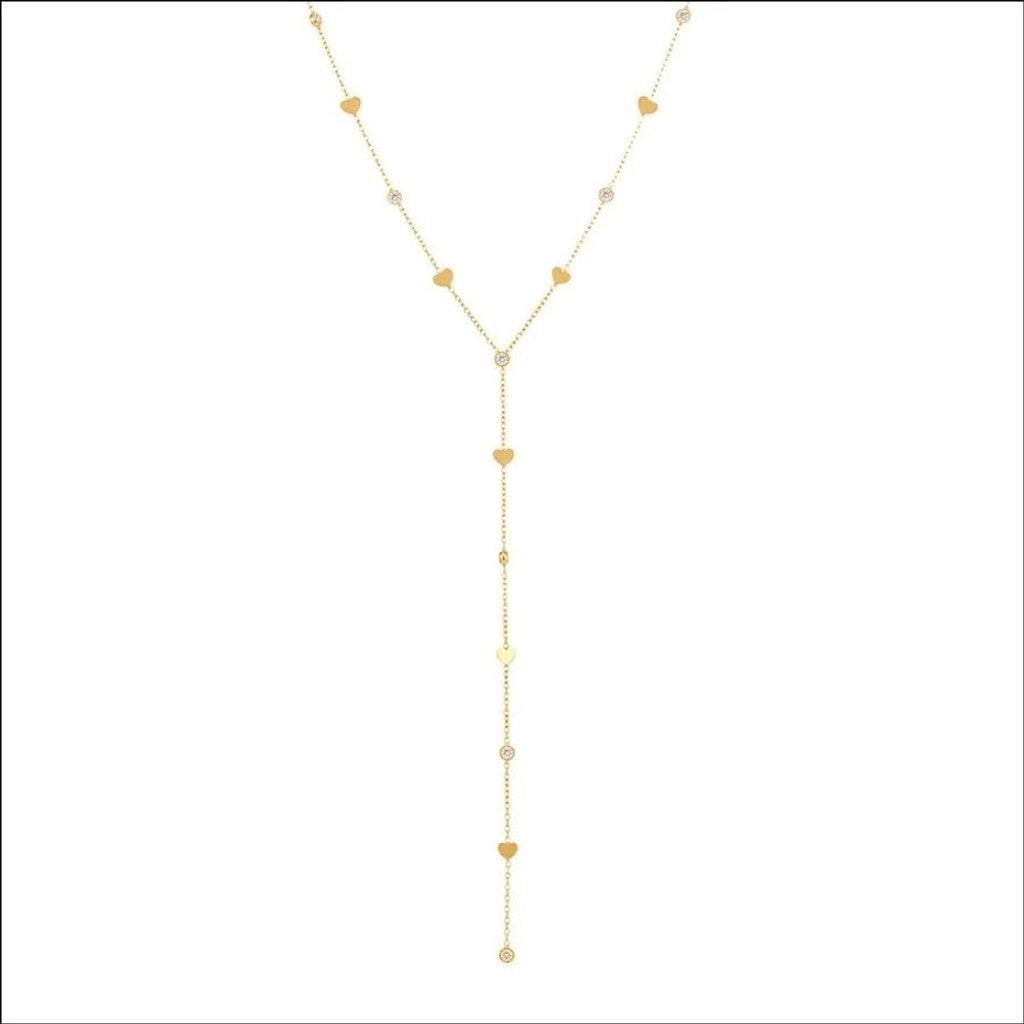 muun studios Aera - heart zircon - 18K Gold Plated Necklace 18K Gold Plated