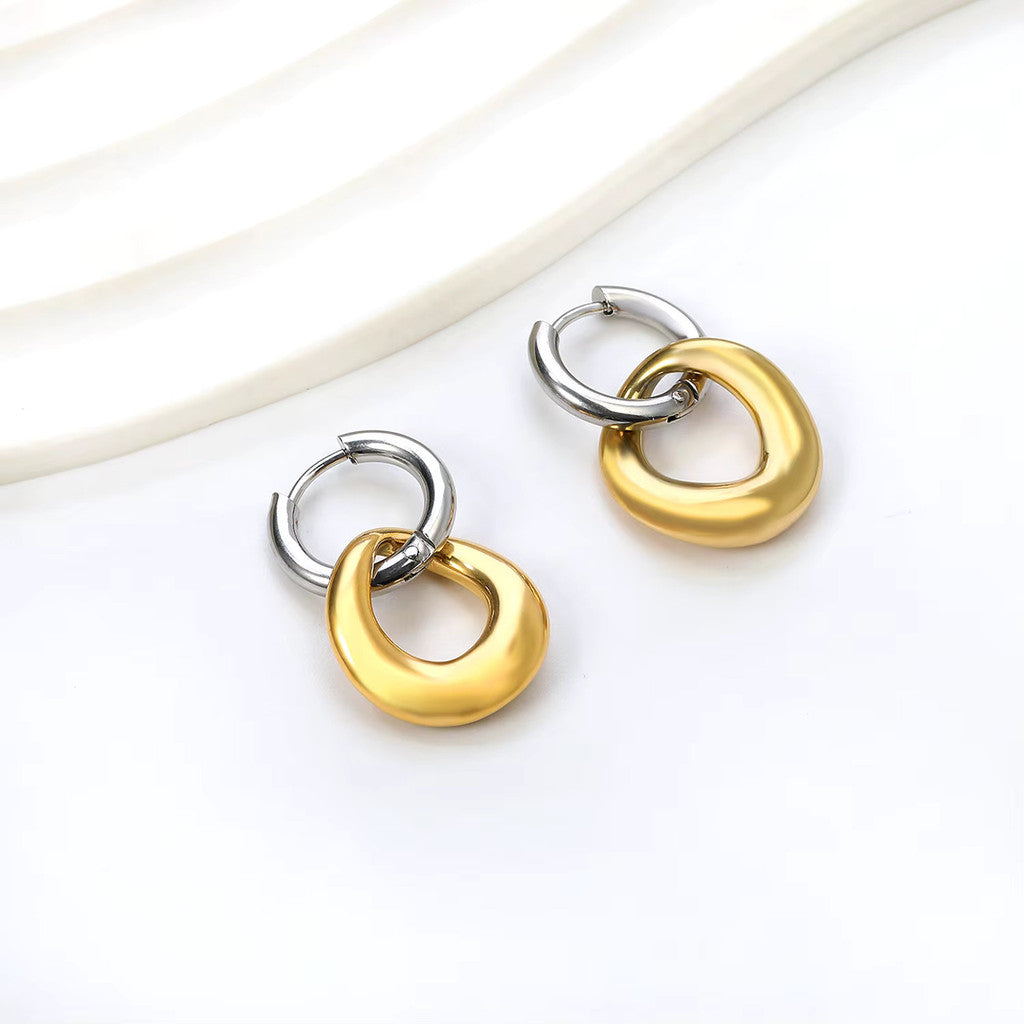 muun studios Asta 2 Twisted Earrings - 18K Gold Plated Earring