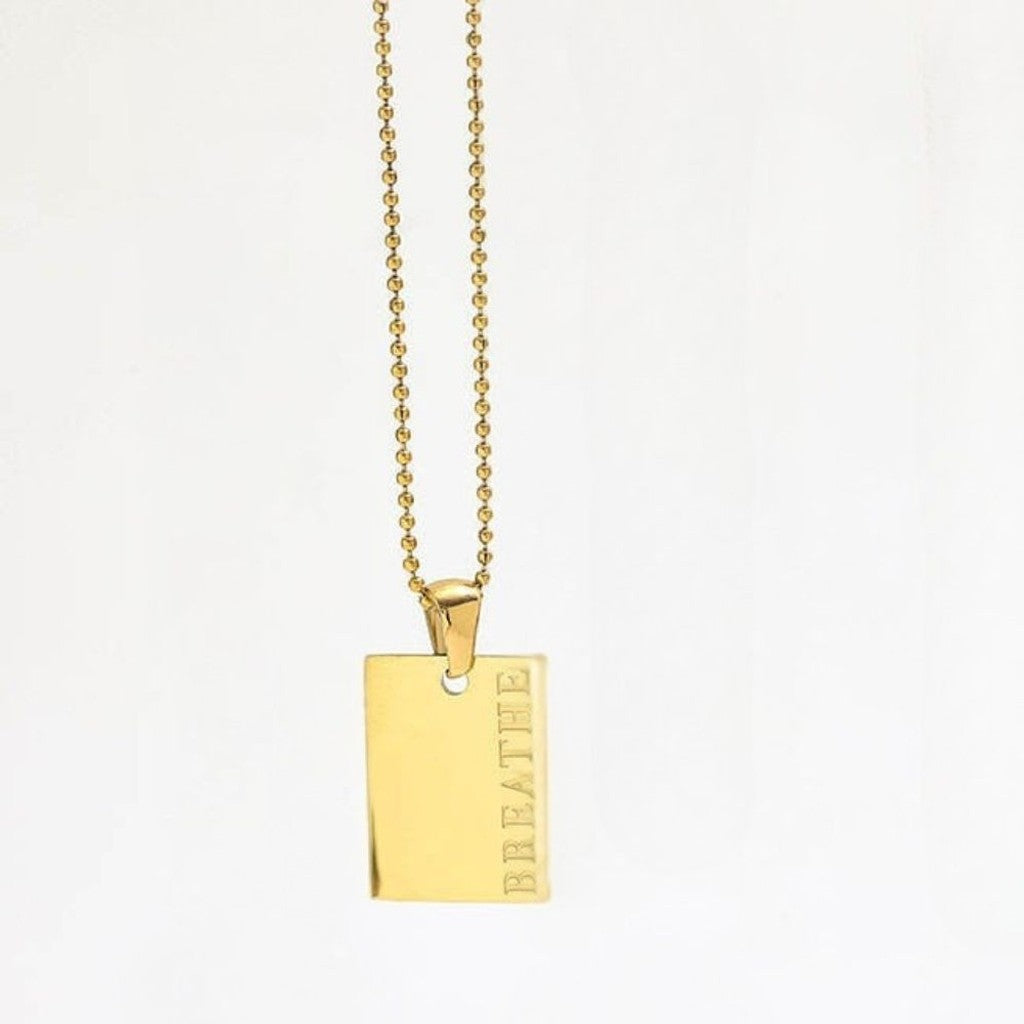 muun studios BREATHE Halskæde - 18K Guldbelagt Necklace 18K Gold Plated