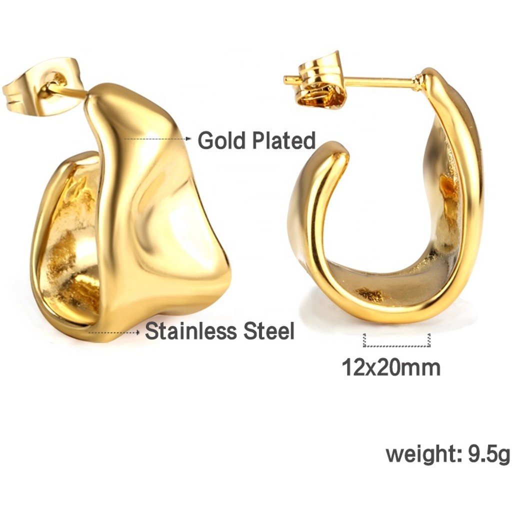 muun studios Bel Zircon Earrings - 18K Gold Plated Earring