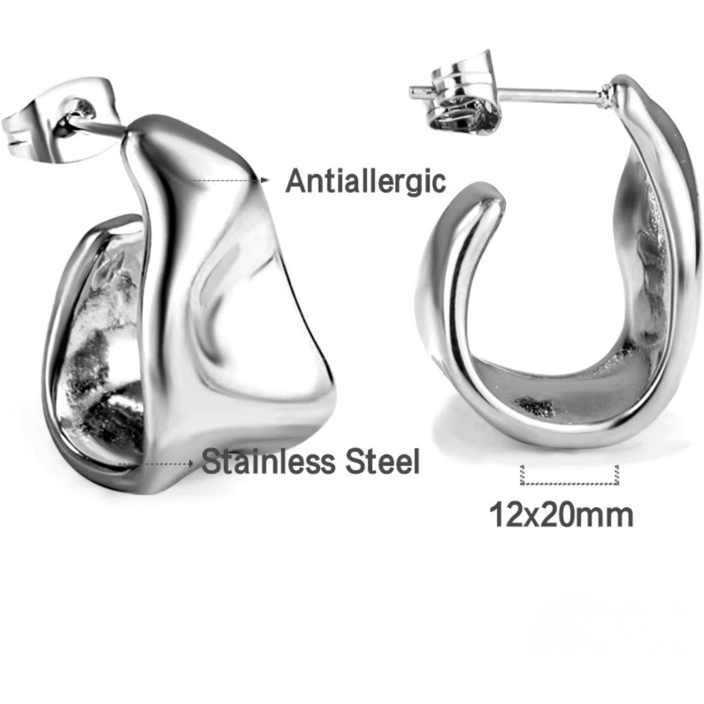 muun studios Bel Zircon Earrings - 18K Gold Plated Earring