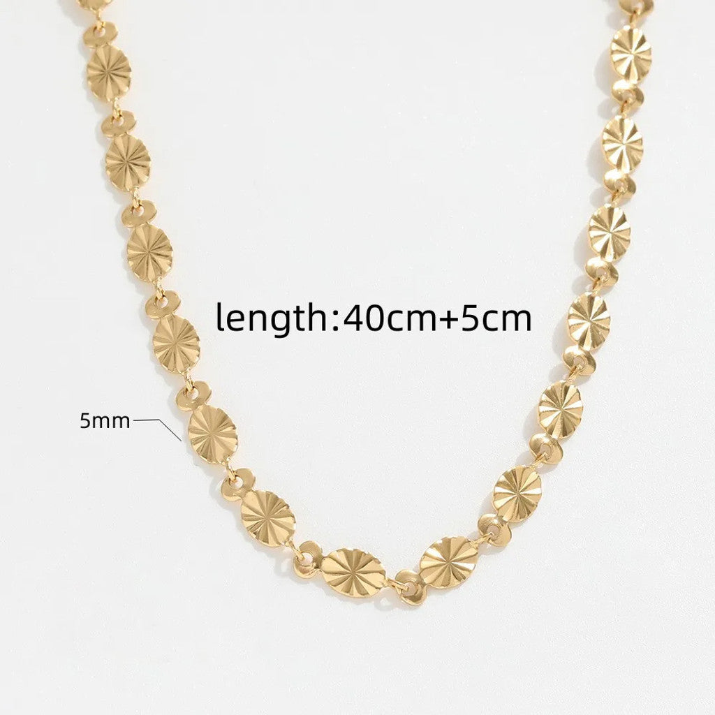 muun studios Burst Dot Halskæde - 18K Guldbelagt Necklace