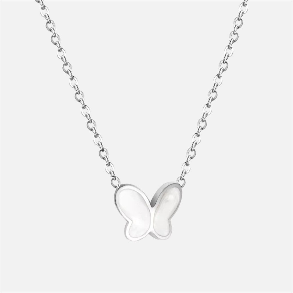 muun studios Butterfly Necklace - stainless steel 