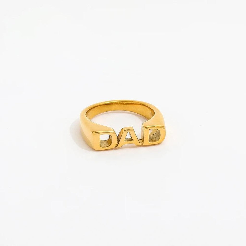 muun studios DAD Ring - 18K Guldbelagt Ring 18K Gold Plated