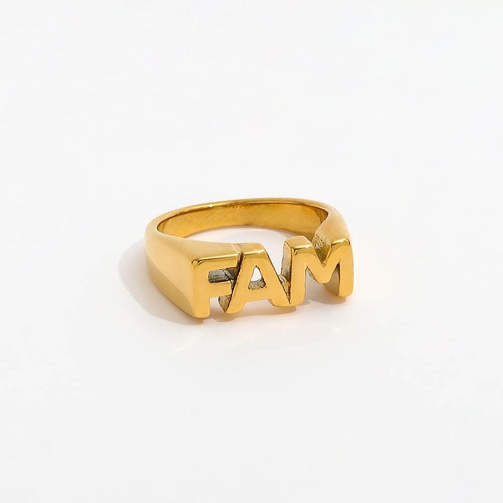 muun studios FAM Ring - 18K Guldbelagt Ring 18K Gold Plated