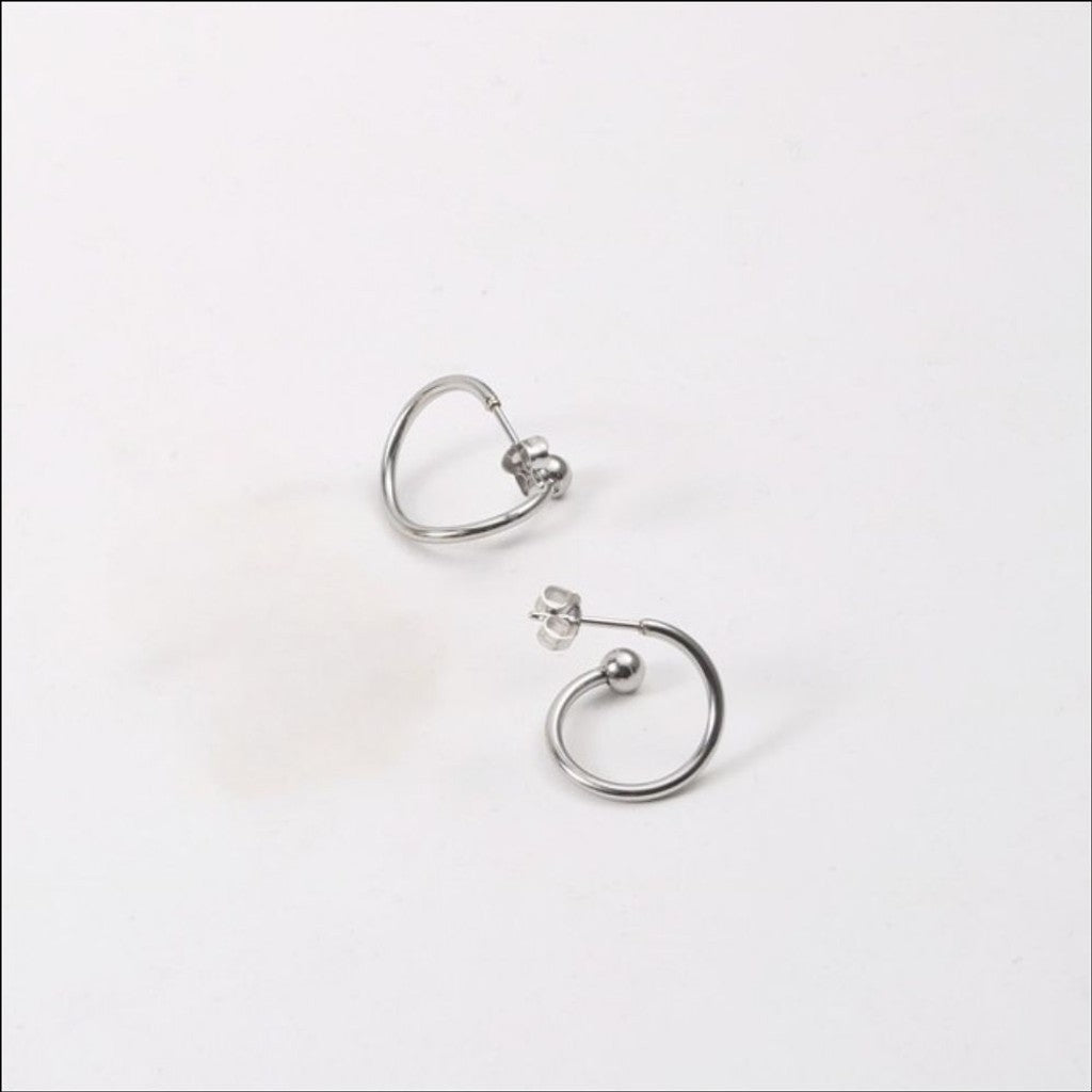 muun studios Iva - Swirl twist earrings - stainless Earring Stainless Steel