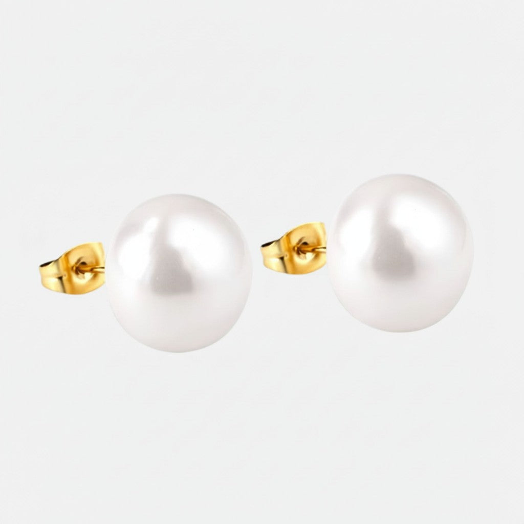 muun studios Lara Pearl Earrings - 18K Gold Plated Earring 18K Gold Plated
