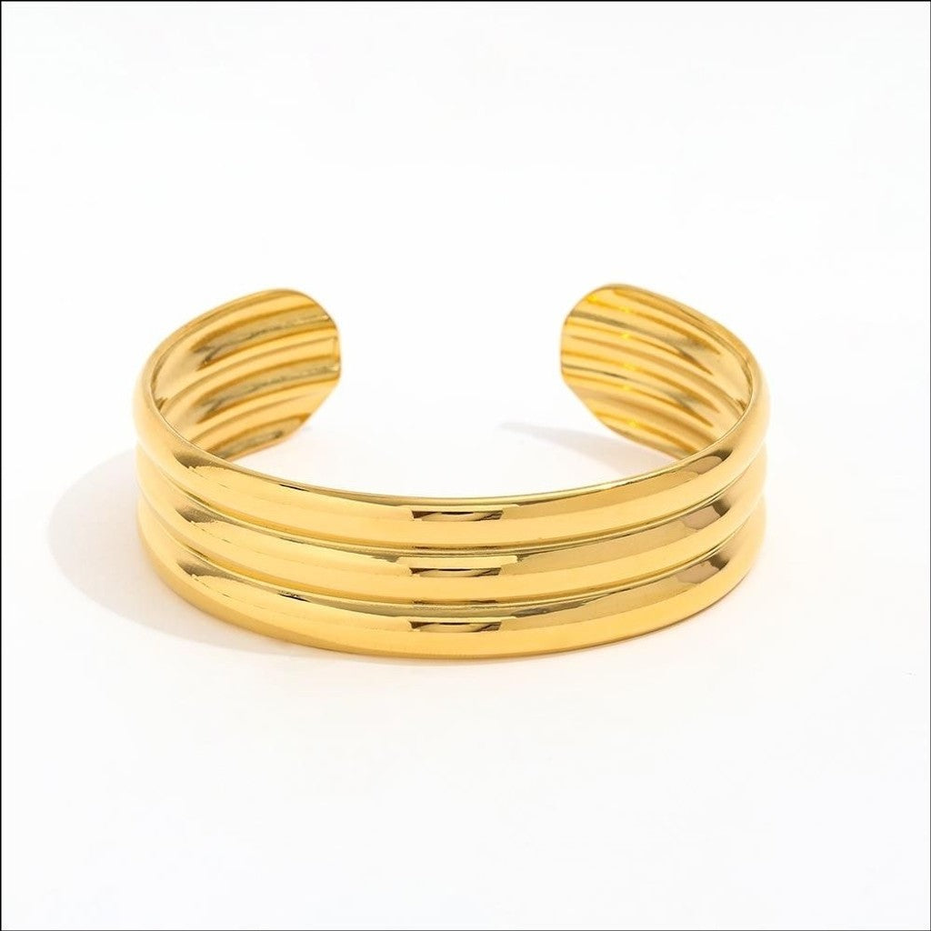 muun studios Liora - Bangle - 18K Gold Plated Bracelet 18K Gold Plated