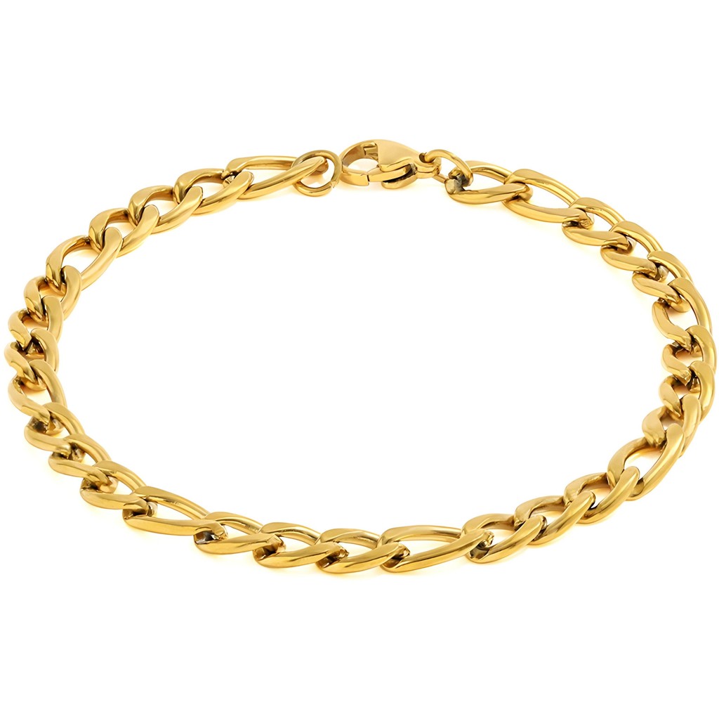 muun studios Lira Figaro Armbånd - 18K Guldbelagt Bracelet 18K Gold Plated