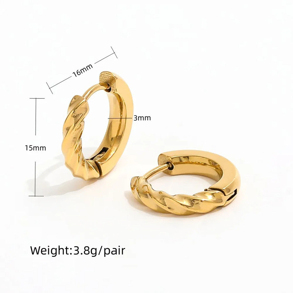 muun studios Martha Snoet Øreringe - 18K Guldbelagt Earring
