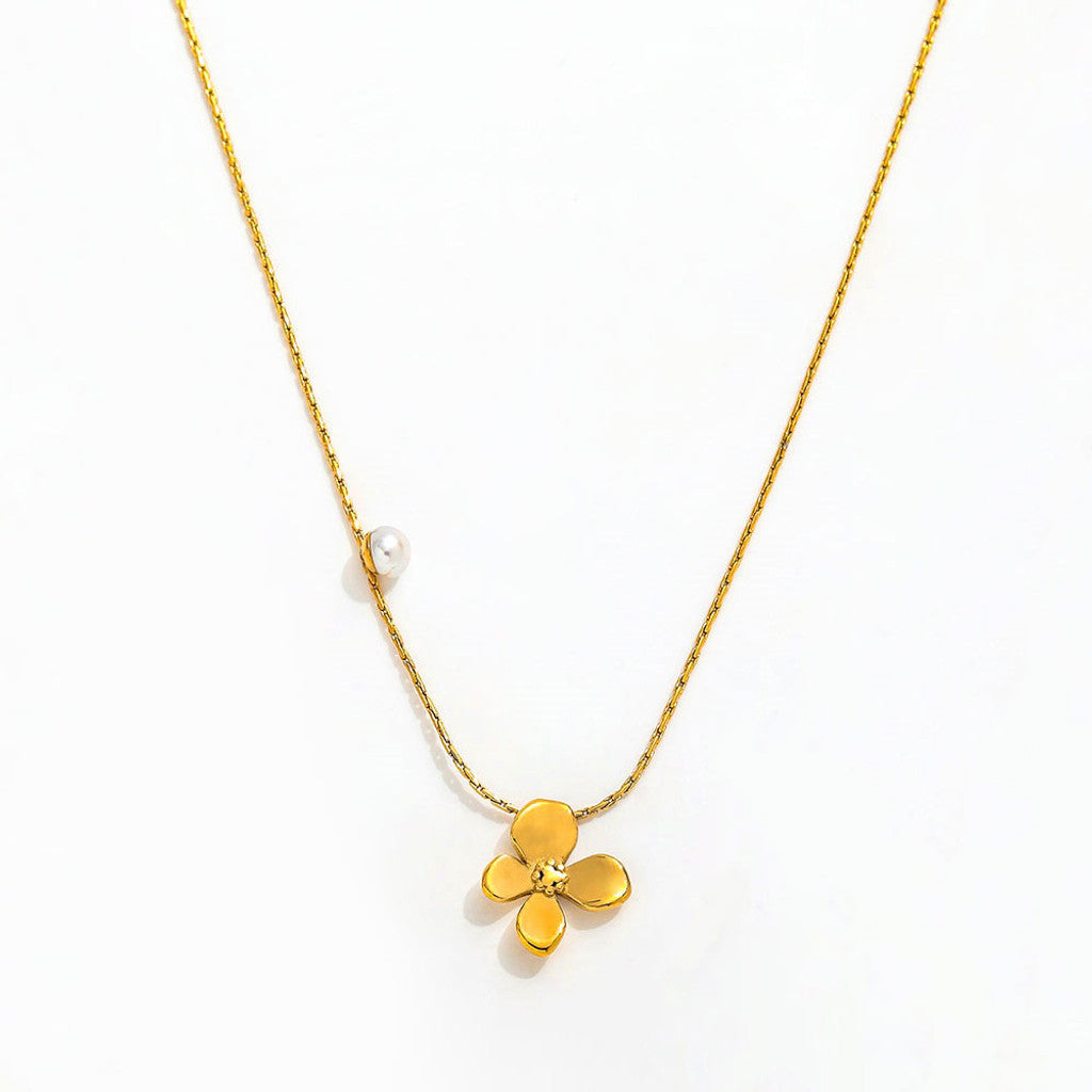 muun studios Mia Flower Necklace 18k Gold Plated Necklace 18K Gold Plated