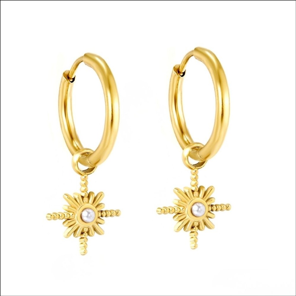 muun studios Nola 2 - star earring - 18K Gold Plated Earring 18K Gold Plated