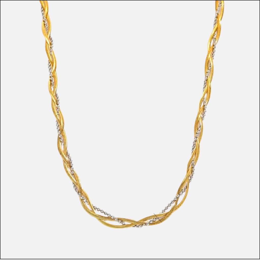 muun studios Velin two-tone Halskæde - 18K Guldbelagt & Rustfrit Stål Necklace