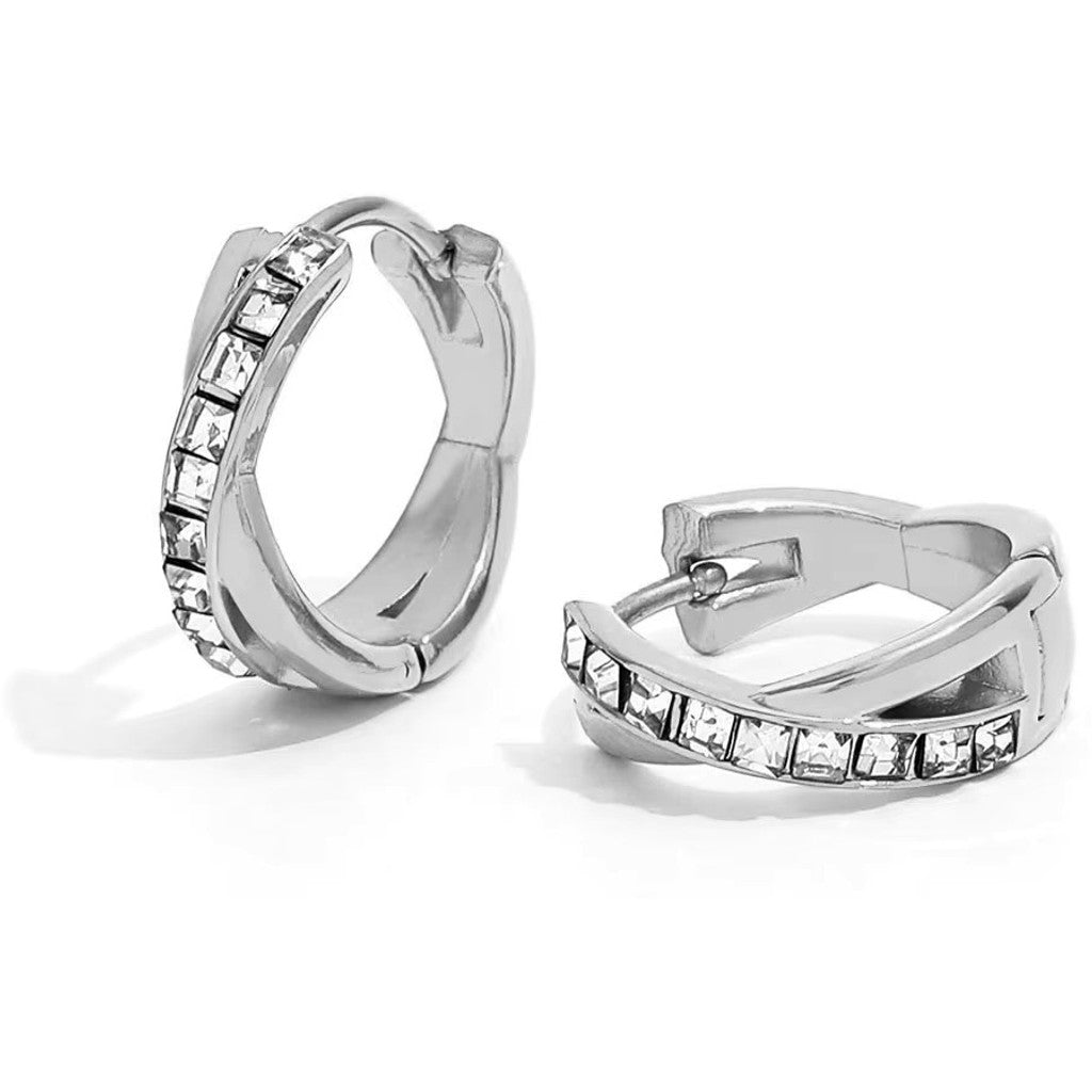 muun studios Zircon twist earring 18k Earring