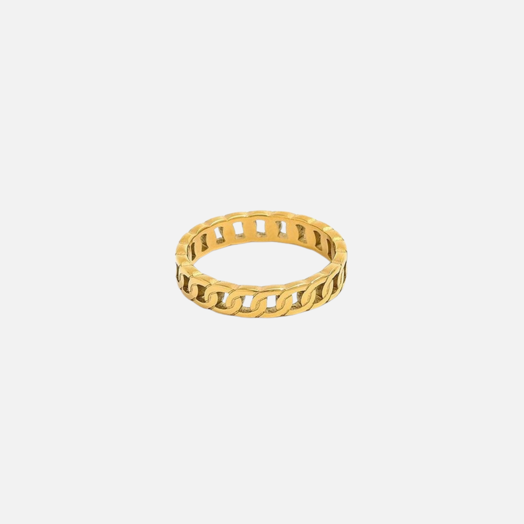 Hannah Link Ring - 18K Guldbelagt